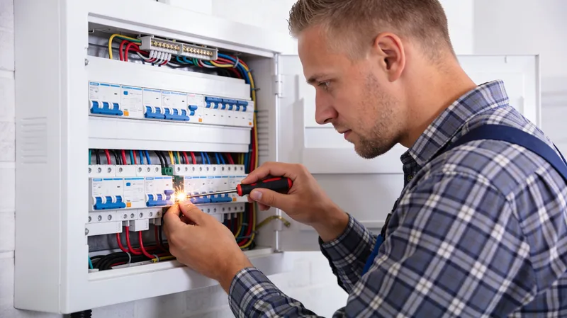 Elektriker-Team bei Notfall-Einsatz in Florstadt